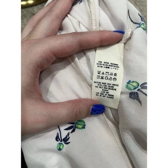 Free People Margot Slip Dress Set- 2 Dresses- Blue Polka Dot NWT - Picture 16 of 16